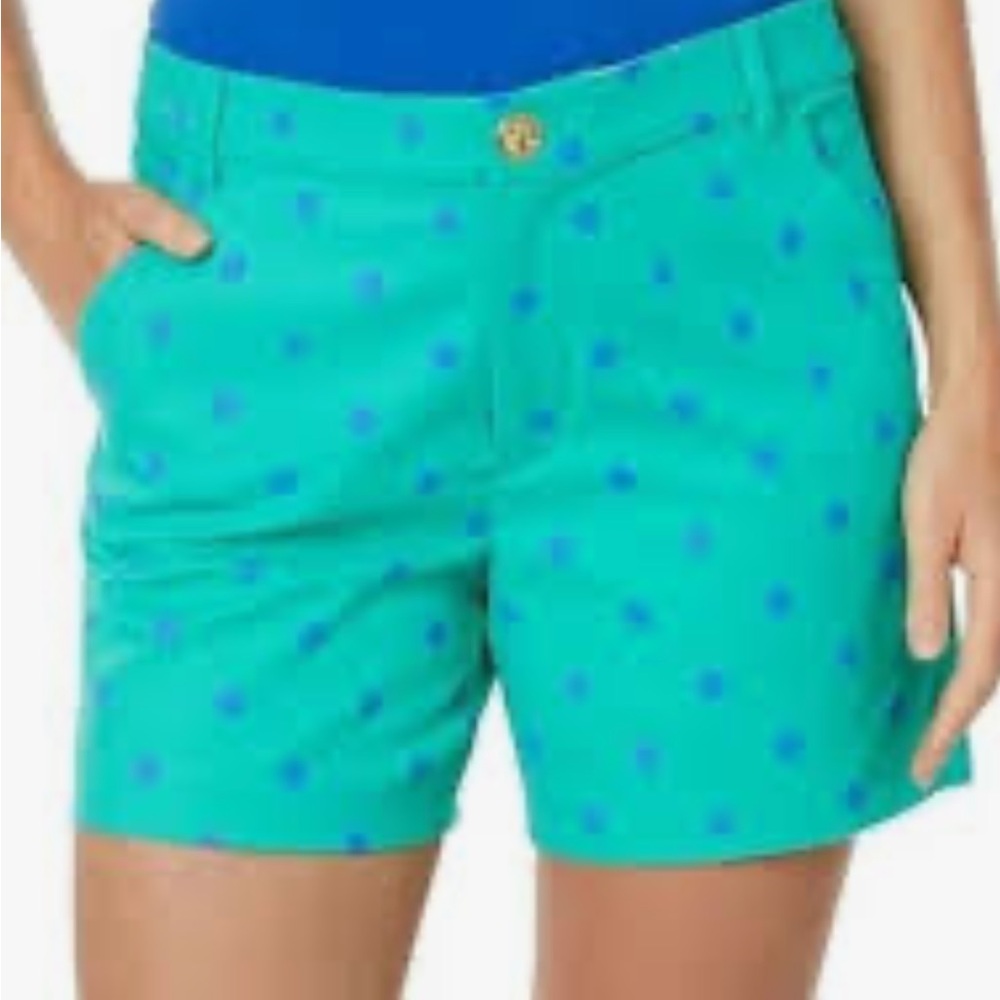 Lilly Pulitzer‎ women’s shorts green polka dot size 4